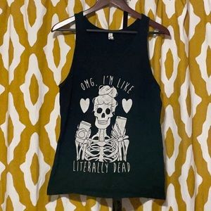 Skeleton Racerback Tank Top *2 for $10*